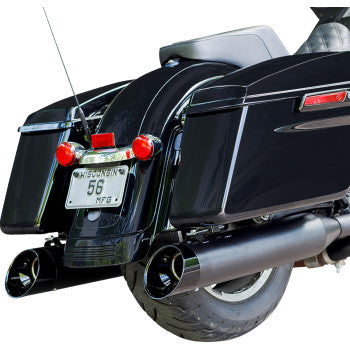 S&S CYCLE 4-1/2" MK45 Cutlass Performance Mufflers - Black with Black Tips - Touring '95-'16