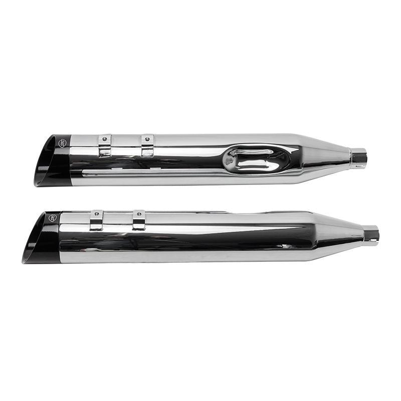 S&S CYCLE 4-1/2" MK45 Cutlass Performance Mufflers - Chrome with Black Tips - Touring '95-'16