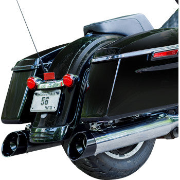 S&S CYCLE 4-1/2" MK45 Cutlass Performance Mufflers - Chrome with Black Tips - Touring '95-'16