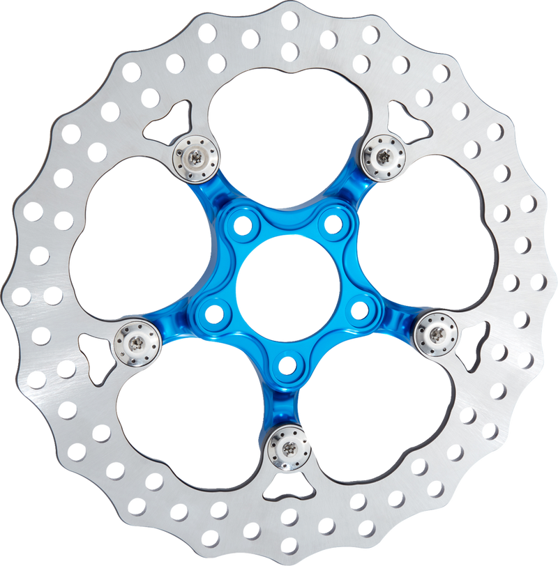 ARLEN NESS Spider Rotor - 12-19/32" - Blue - Front 300-109