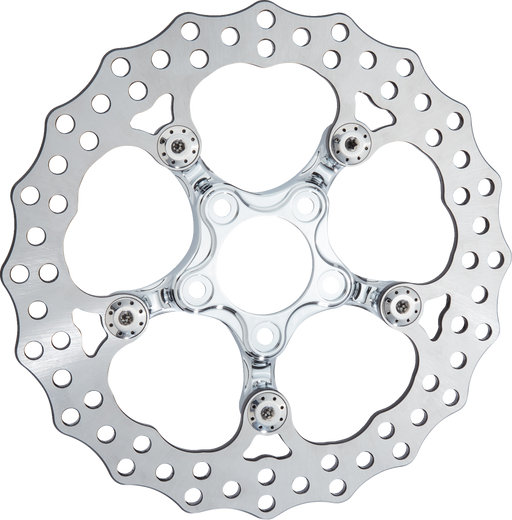 ARLEN NESS Spider Rotor - 12-19/32" - Chrome - Front 300-112