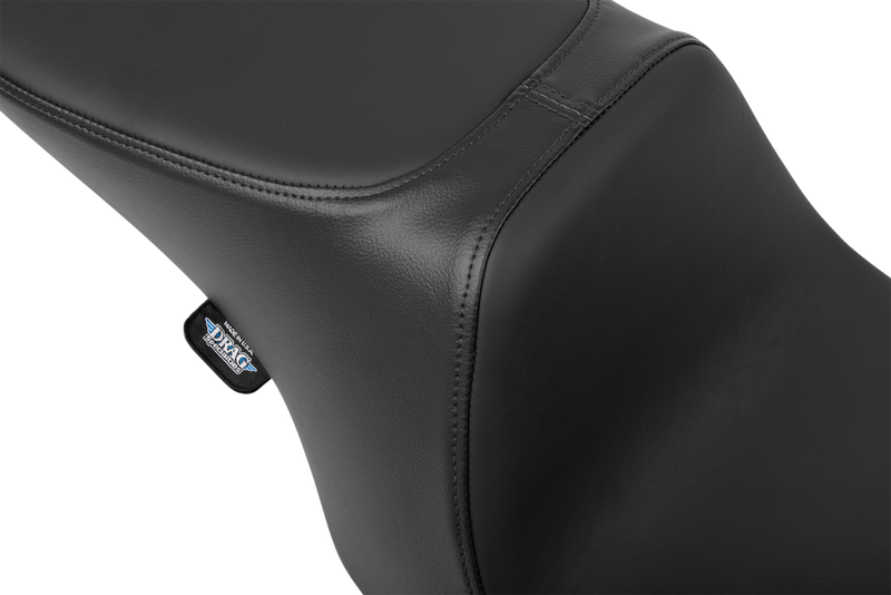 DRAG SPECIALTIES SEATS Predator 2-Up Seat - Solar Leather - Smooth - w/o Backrest - FL '97-'07 4695E