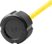 FIGURATI DESIGNS Performance Magnetic Oil Dipstick - Knurled - Black - M8 Touring/Trike FDP01-M8KN-BLK