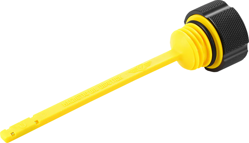 FIGURATI DESIGNS Performance Magnetic Oil Dipstick - Knurled - Black - M8 Touring/Trike FDP01-M8KN-BLK