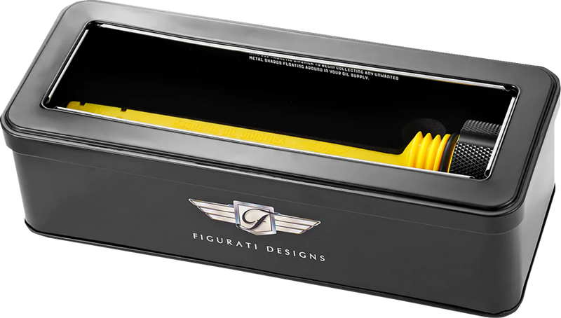 FIGURATI DESIGNS Performance Magnetic Oil Dipstick - Knurled - Black - M8 Touring/Trike FDP01-M8KN-BLK