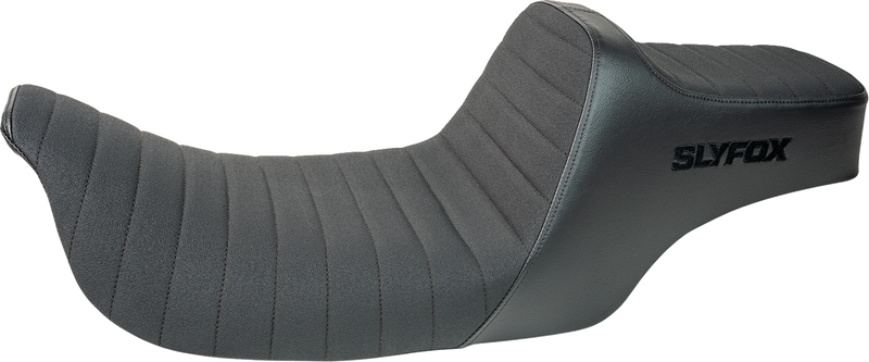 SLYFOX Highnoon Seat - Vinyl - Classic Stitch - Black Logo - FL '97-'07 4702A-SlyFox