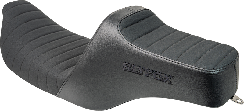 SLYFOX Highnoon Seat - Vinyl - Classic Stitch - Black Logo - FL '97-'07 4702A-SlyFox