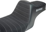 SLYFOX Highnoon Seat - Vinyl - Classic Stitch - Gray Logo - FL '97-'07 4702B-SlyFox