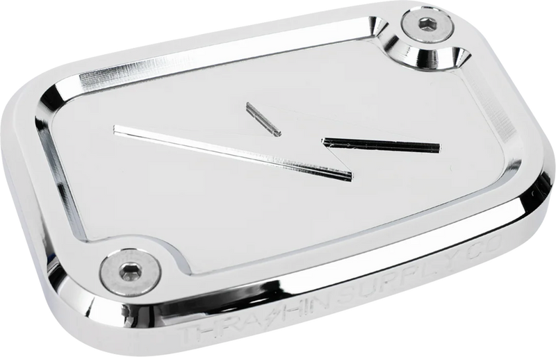 THRASHIN SUPPLY CO. Master Cylinder Cover - Brake - Front - Chrome TSC-3176-3