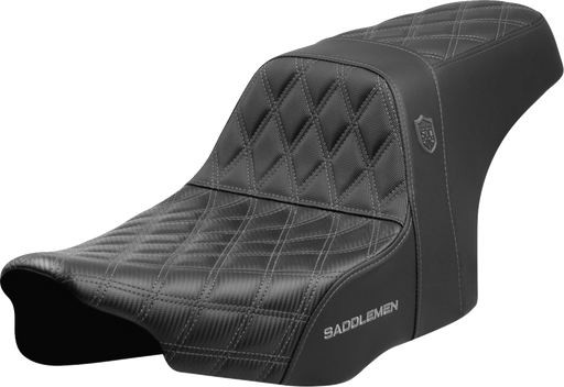 SADDLEMEN Pro Series SDC Performance Seat - Gray Stitching - w/o Backrest - FLT/FLH '23-'24 SC82307D2