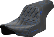SADDLEMEN Pro Series SDC Performance Seat - Blue Stitching - w/o Backrest - FLT/FLH '23-'24 SC82307D1