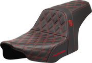 SADDLEMEN Pro Series SDC Performance Seat - Red Stitching - w/o Backrest - FLT/FLH '23-'24 SC82307D4