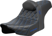 SADDLEMEN Pro Series SDC Performance Seat - Blue Stitching - w/ Backrest - FLT/FLH '23-'24 SC82307DB1