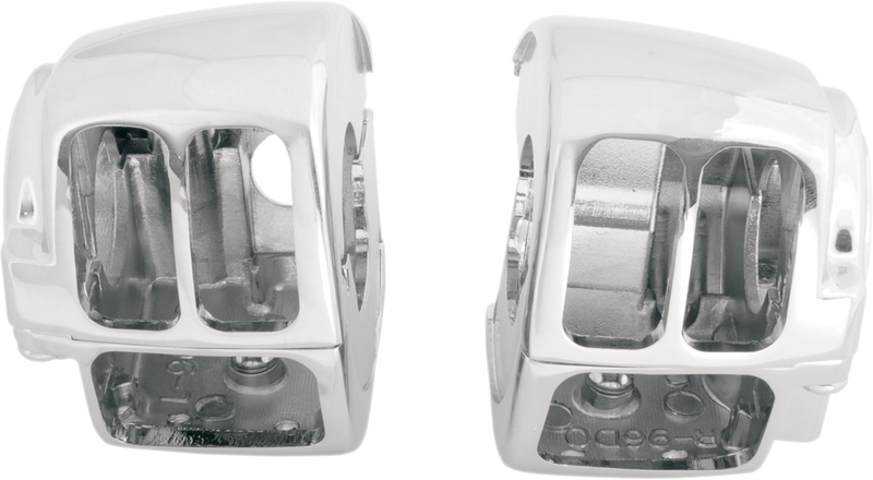 DRAG SPECIALTIES Replacement Standard Switch Housing Set - Chrome - Smooth