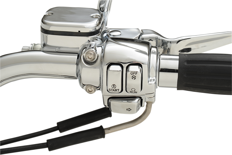 DRAG SPECIALTIES Replacement Handlebar Switch Caps Standard - Chrome