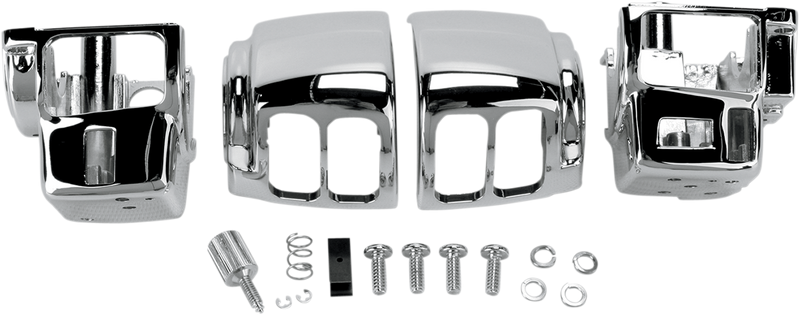 DRAG SPECIALTIES Replacement Handlebar Switch Housing Set with Radio/Cruise Control - Chrome