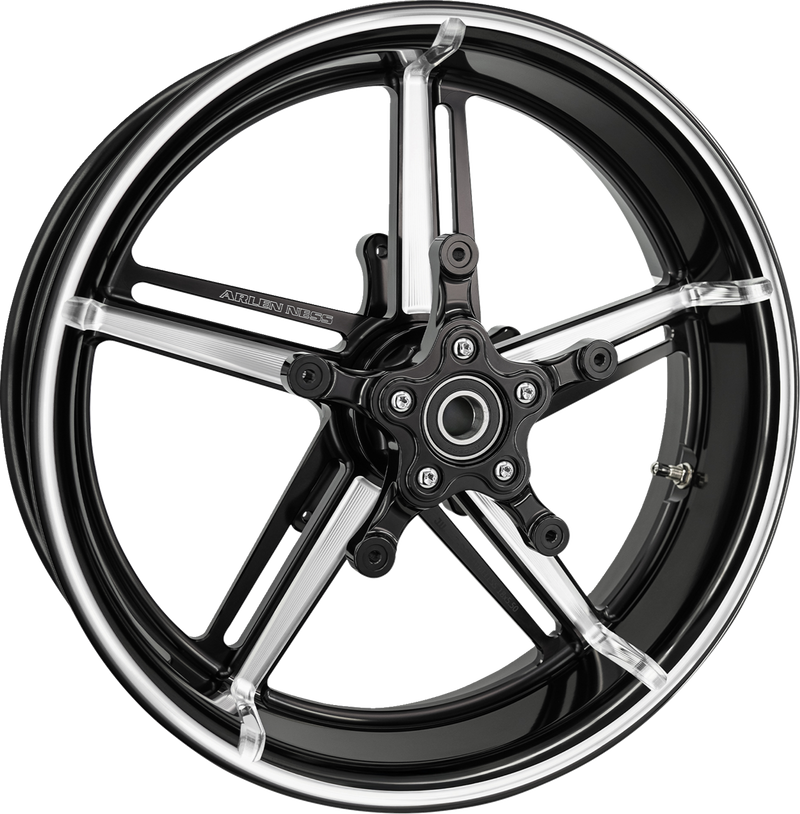ARLEN NESS Wheel with Hub/Adapter - Factory 24 - Front - Black/Contrast Cut - 21x5.5 91-655