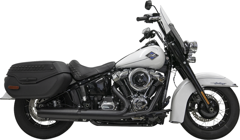 BASSANI XHAUST 4" Slip-On Muffler with 2-1/2" x 10" Baffle Core - Black - 49-State 1S38FB