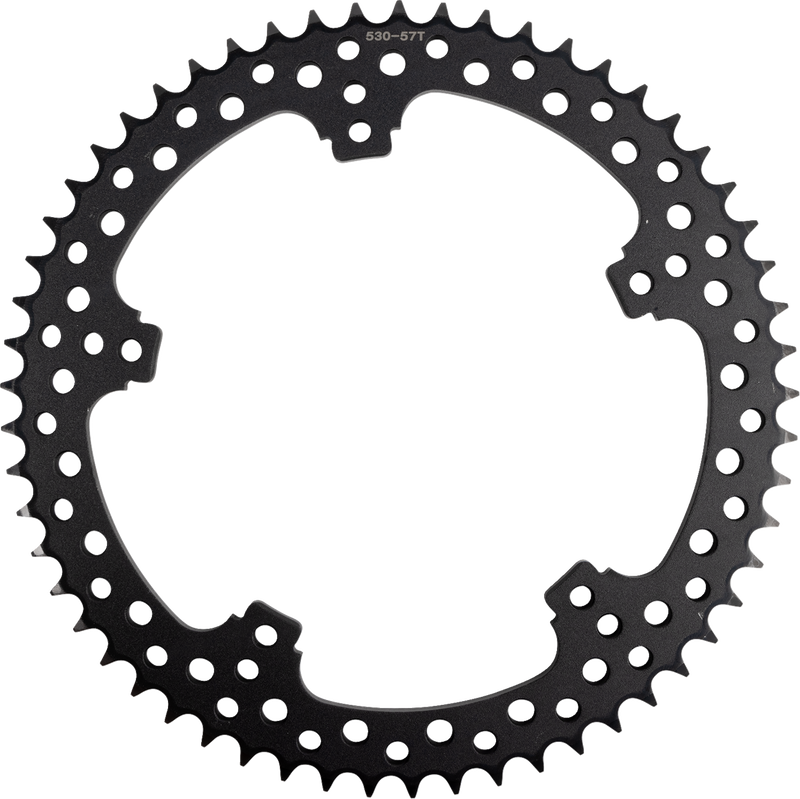 ARLEN NESS Rear Sprocket - Jagged - 57 Tooth - Black - FLT/FLH 300-204