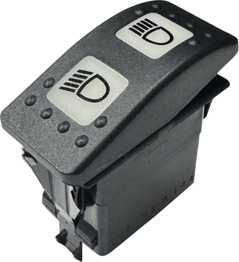 CUSTOM DYNAMICS Non-Interrupting 3-Position Lighted Rocker Switch - Shark Demon? 2 CD-OR-SWITCH