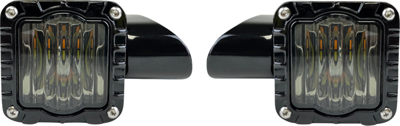 CUSTOM DYNAMICS Turn Signal - Shark Demon* - LED - Front - Smoke Lens SD-RG-FT-AW