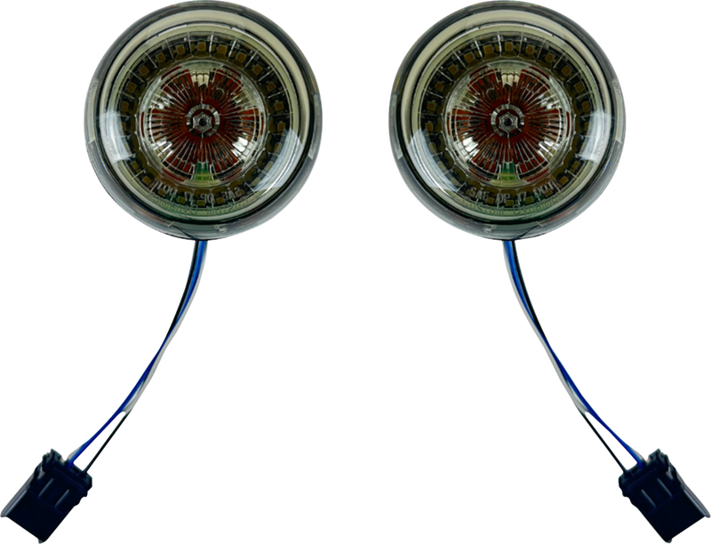 CUSTOM DYNAMICS ProBeam? Front Turn Signal Inserts - LED - Smoke Lens PB-AW-25JAE-S