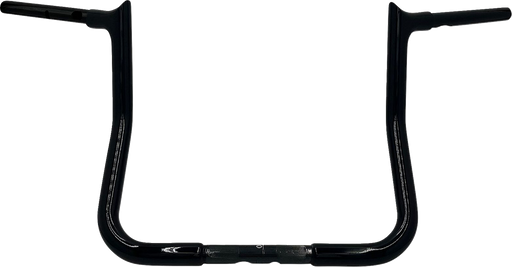 FAT BAGGERS INC. 1-1/4" EZ Install Pointed Top Handlebar - Reduced Reach - 13" - Black 945013-B