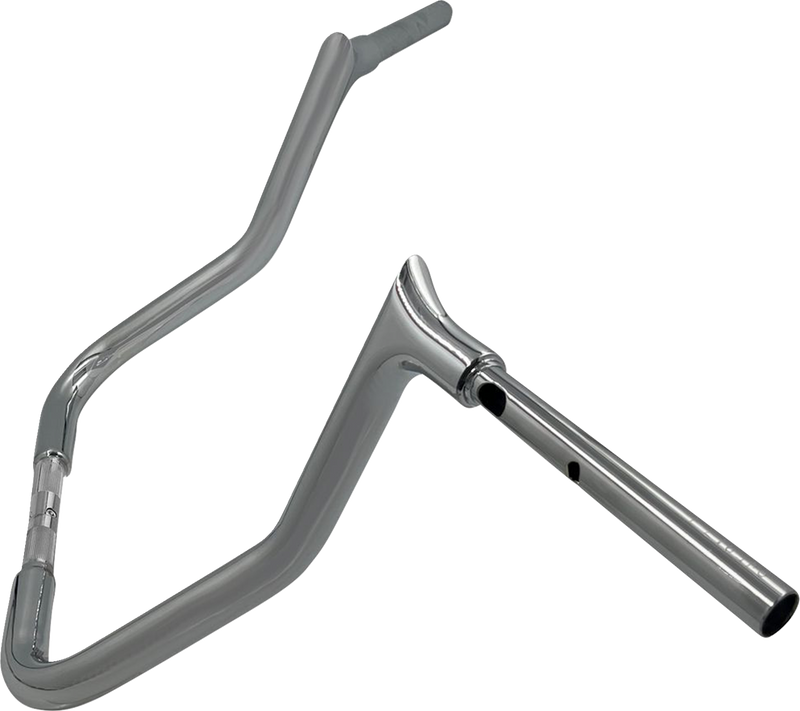FAT BAGGERS INC. 1-1/4" EZ Install Pointed Top Handlebar - Reduced Reach - 13" - Chrome 945013