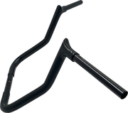 FAT BAGGERS INC. 1-1/4" EZ Install Pointed Top Handlebar - Reduced Reach - 13" - Black 905013-B