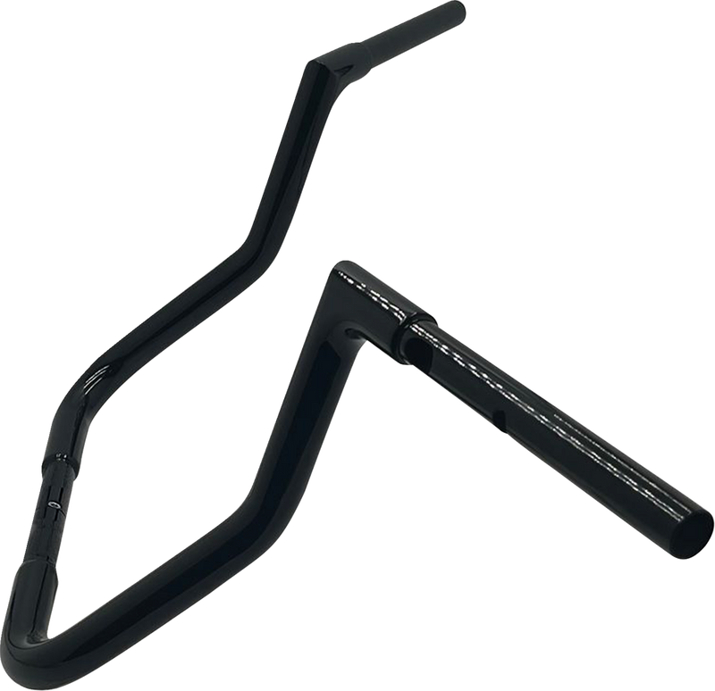 FAT BAGGERS INC. 1-1/4" EZ Install Flat Top Handlebar - Reduced Reach - 13" - Black 745013-B