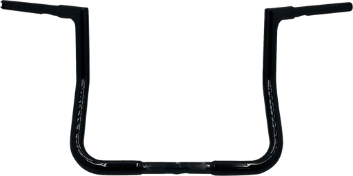 FAT BAGGERS INC. 1-1/4" EZ Install Flat Top Handlebar - Reduced Reach - 13" - Black 705013-B