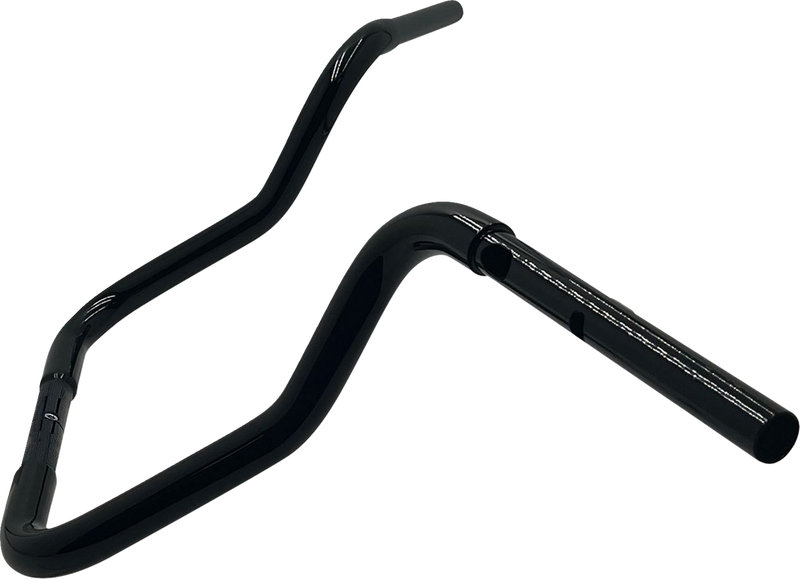 FAT BAGGERS INC. 1-1/4" EZ Install Round Top Handlebar - Reduced Reach - 13" - Black 943013-B