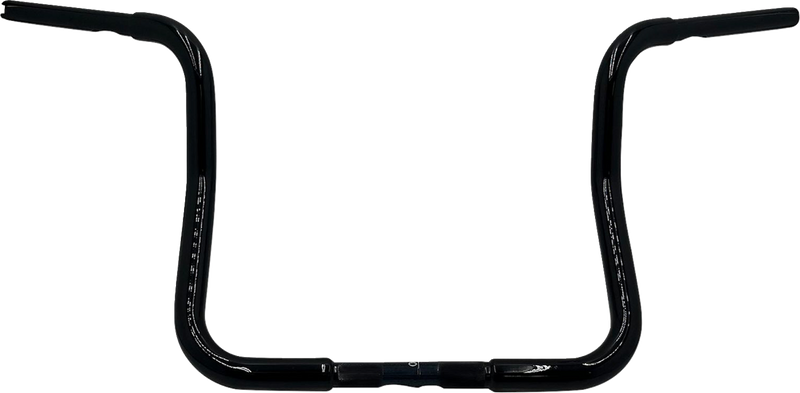FAT BAGGERS INC. 1-1/4" EZ Install Round Top Handlebar - Reduced Reach - 13" - Black 903013-B