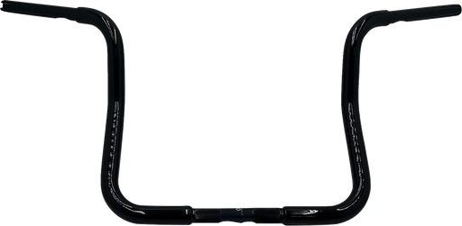 FAT BAGGERS INC. 1-1/4" EZ Install Round Top Handlebar - Reduced Reach - 13" - Black 903013-B