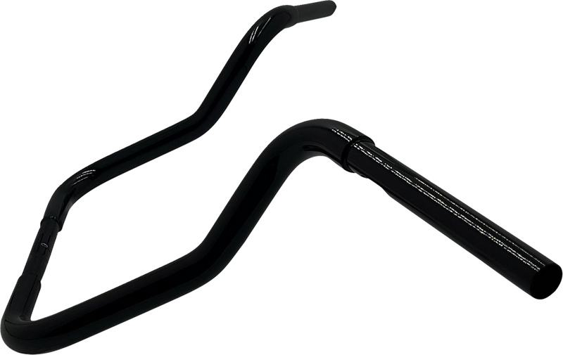 FAT BAGGERS INC. 1-1/4" EZ Install Round Top Handlebar - Reduced Reach - 13" - Black 903013-B