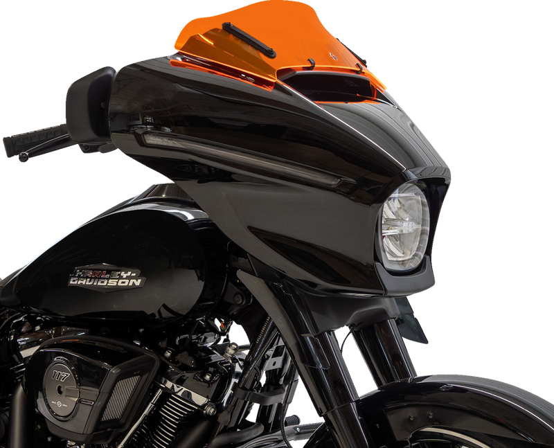 KLOCK WERKS Ice Flare® Windshield - 6-1/2" - Orange Ice - FLHX KWW-01-0737