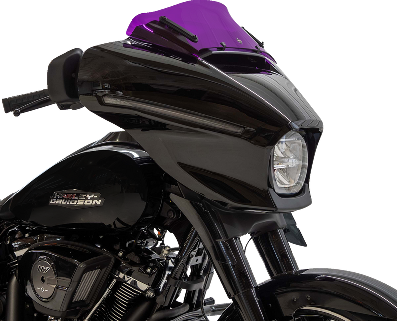 KLOCK WERKS Kolor Flare® Windshield - 6-1/2" - Purple - '23-'25 FLHX KWW-01-0746