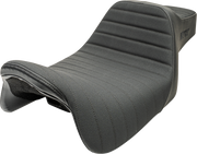 SLYFOX Highnoon Seat - Vinyl - Classic Stitch - Black Logo - FLH/FLT '08-'24 4710A-SlyFox