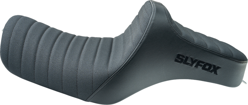 SLYFOX High Noon Seat - Vinyl - Classic Stitch - Black Logo - Black Stitch - XL '04-'22 4709A-SlyFox
