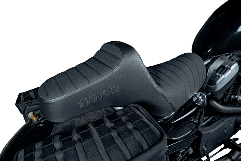 SLYFOX High Noon Seat - Vinyl - Classic Stitch - Black Logo - Black Stitch - XL '04-'22 4709A-SlyFox