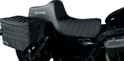 SLYFOX High Noon Seat - Vinyl - Classic Stitch - Silver Logo - Silver Stitch - XL '04-'22 4709B-SlyFox