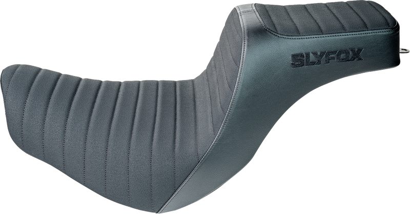 SLYFOX High Noon Seat - Vinyl - Classic Stitch - Black Logo - FL/FX '18-'24 4701A-slyfox