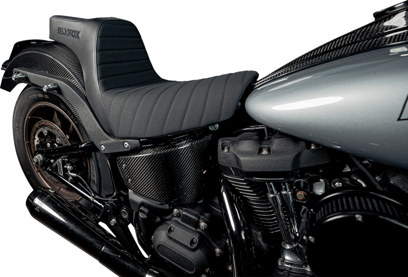 SLYFOX High Noon Seat - Vinyl - Classic Stitch - Black Logo - FL/FX '18-'24 4701A-slyfox