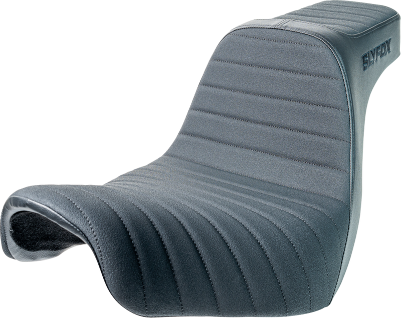 SLYFOX High Noon Seat - Vinyl - Classic Stitch - Black Logo - FL/FX '18-'24 4701A-slyfox