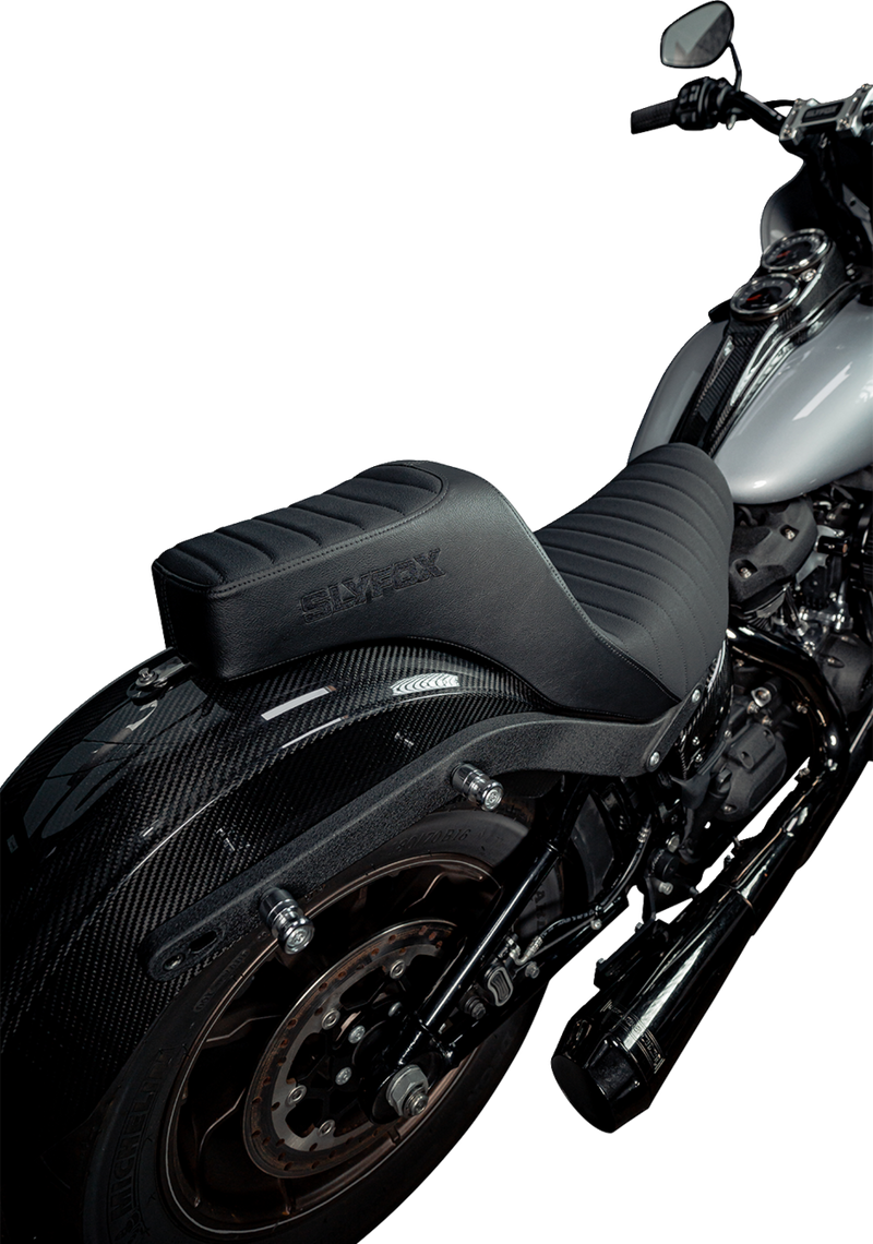 SLYFOX High Noon Seat - Vinyl - Classic Stitch - Black Logo - FL/FX '18-'24 4701A-slyfox