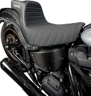 SLYFOX High Noon Seat - Vinyl - Classic Stitch - Silver Logo - FL/FX '18-'24 4701B-slyfox