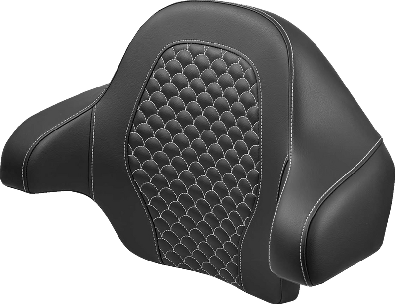 SADDLEMEN Tour Pak - Dragon Scale - White Stitch - FLH/FLT '14-'24 814-07-15506