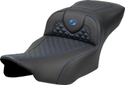 SADDLEMEN RoadSofa™ Extended Reach Seat - Dragon Scale - w/o - Blue
