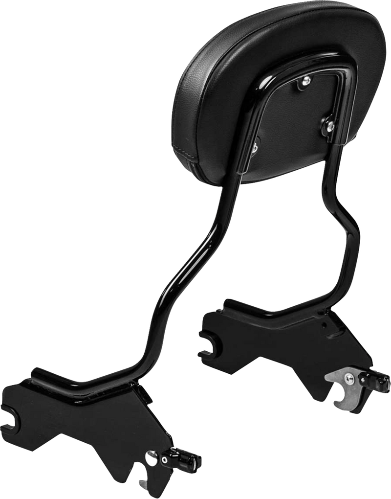 SADDLEMEN Sissy Bar Pad Bracket - Black 15725B