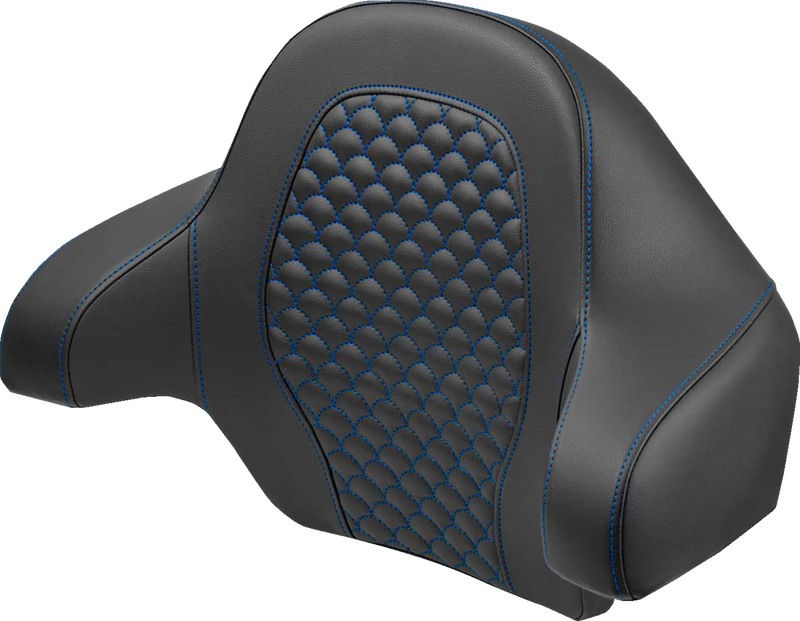 SADDLEMEN Tour Pak - Dragon Scale - Blue Stitch - FLH/FLT '14-'24 814-07-15501